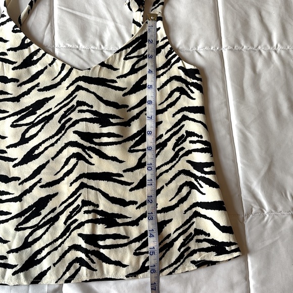 Reformation Zebra Print Tank Top Camisole XS - Picture 8 of 13